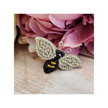 BEAD EMBROIDERY KIT - SILVER MINI BEE