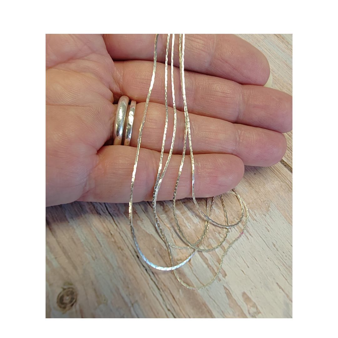 1 Metre Silver plated chain for jewellery making