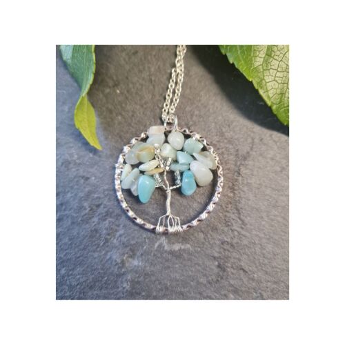 <!001-> Amazonite Gemstone Tree of Life Kit