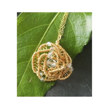 Wire Wrapped Rose Kit - Gold