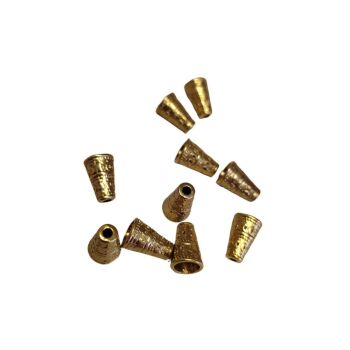 Pack of 10 gold cone ends