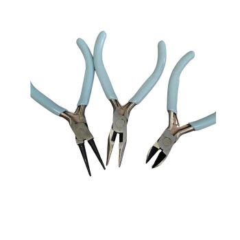 Jewellery Pliers set of 3 - pale blue