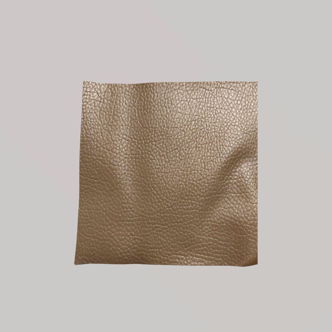 Metallic faux leather 6x5 inches