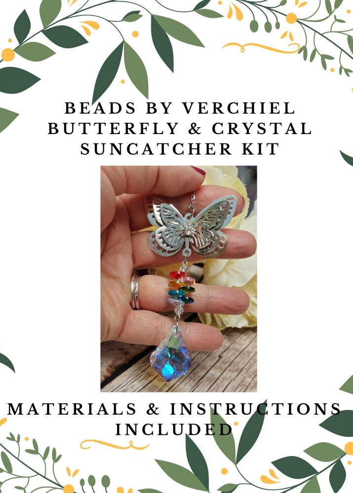 <!001->Butterfly and crystal suncatcher kit