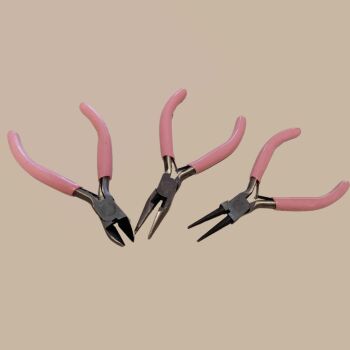 Set of 3 pliers - Pink