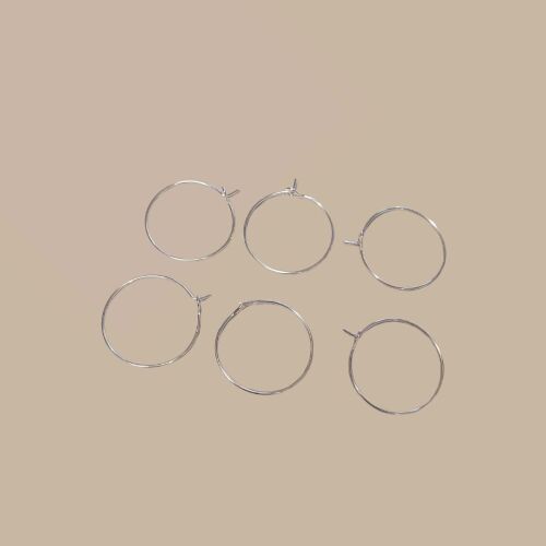 Pack of 6 wine glass charm findings