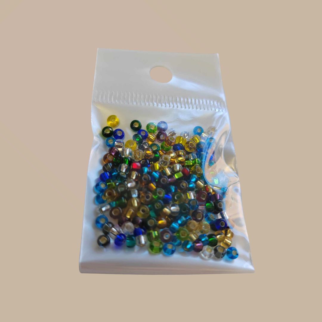  10g Czech size 8 Silver Lined Mix