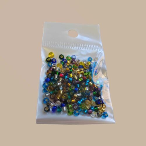 10g Czech size 8 Silver Lined Mix