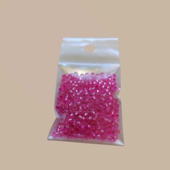  10g Czech size 8 Silver lined Pink