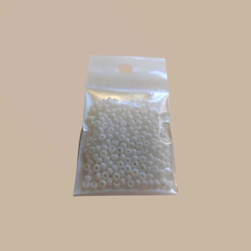 10g Czech size 8 Opaque white