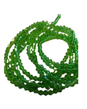 Green 4mm bicones 13 inch strand