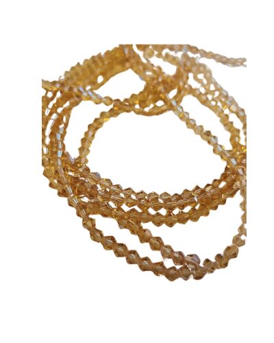 Champagne 4mm bicones 13 inch strand