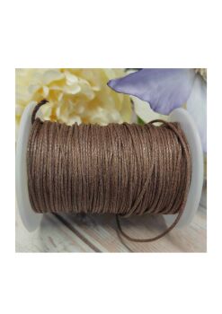 3 Metres Waxed cotton coffee colour 1mm thick
