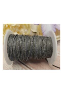 3 Metres Waxed cotton graphite grey colour 1mm thick