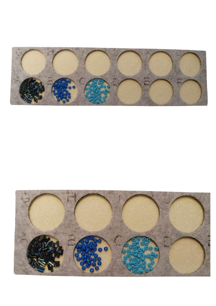 Small felt bead organisor