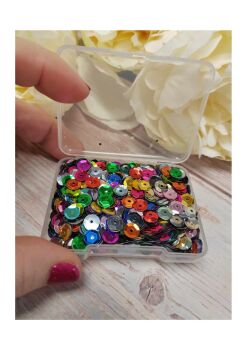 Box of mixed sequins
