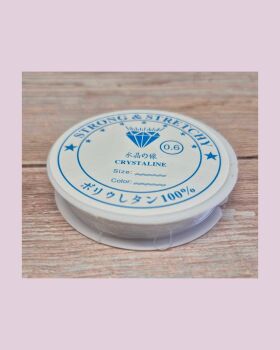 Reel of Clear elastic .6mm