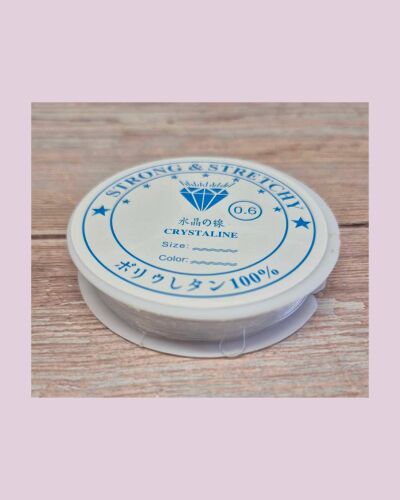 Reel of Clear elastic .6mm