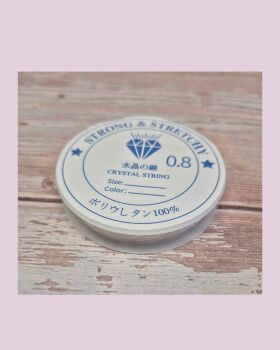 Reel of Clear elastic .8mm