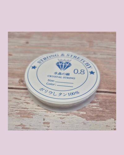 Reel of Clear elastic .8mm