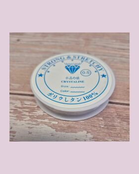 Reel of Clear elastic .5mm