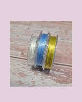 Pack of 3 Reels of flat elastic .8mm
