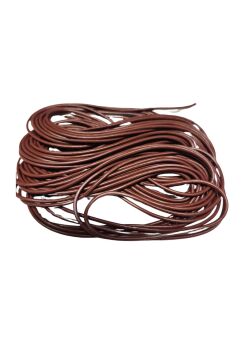 1 Metre 2mm thick brown Leather cord
