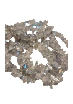 7.5 inch approx strand labradorite gemstone chips