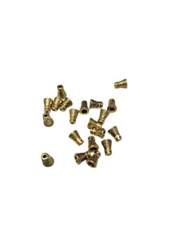 Pack of 20 small gold cone ends