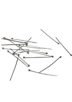 20 short stainless steel Ball Headpins