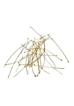  30 fine gold Ball Headpins