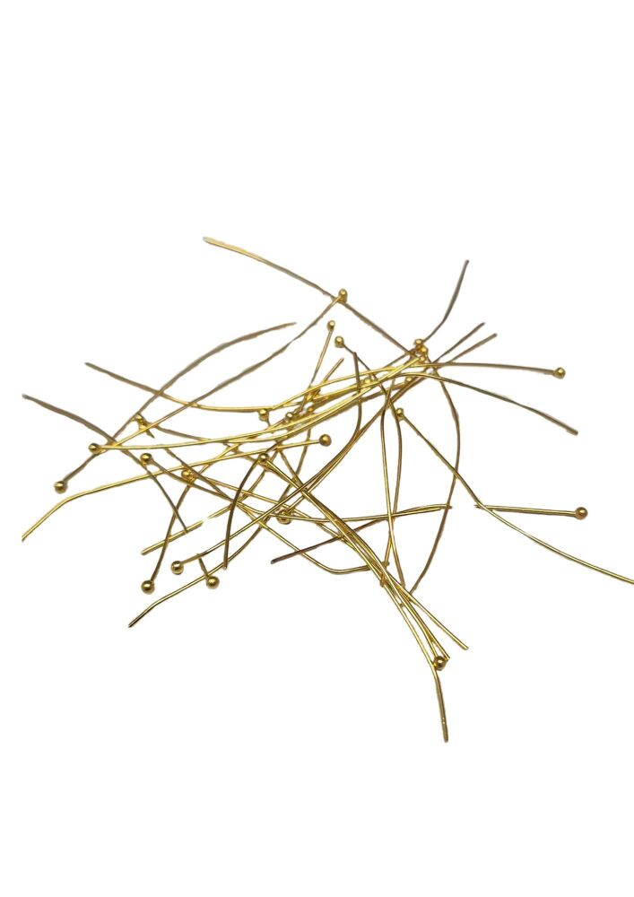 <!-- 002 --> 30 gold Ball Headpins