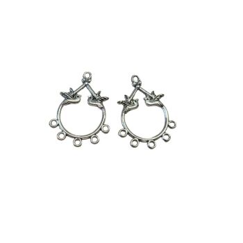 Pack of 2, multi strand connectors with birds