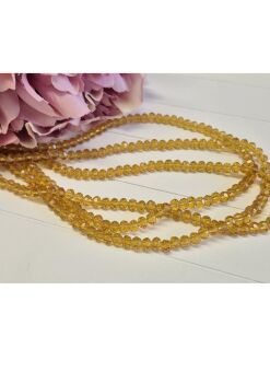 FLASH SALE Golden mirage crystal rondelle bead strand