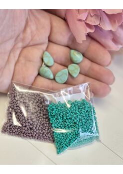 FLASH SALE Synthetic turquoise Bead embroidery bundle