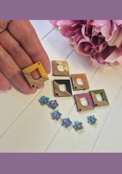 FLASH SALE Walnut & Resin connectors bundle