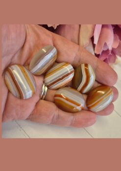 FLASH SALE 1 x Striped Agate cabochon