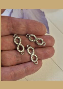 FLASH SALE Pack of 3 Rhinestone connectors