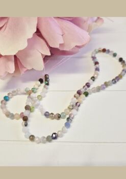 FLASH SALE Mixed faceted gemstone bead strand 4-5mm