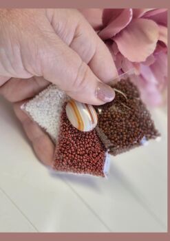 FLASH SALE Agate cabochon & seed bead bundle