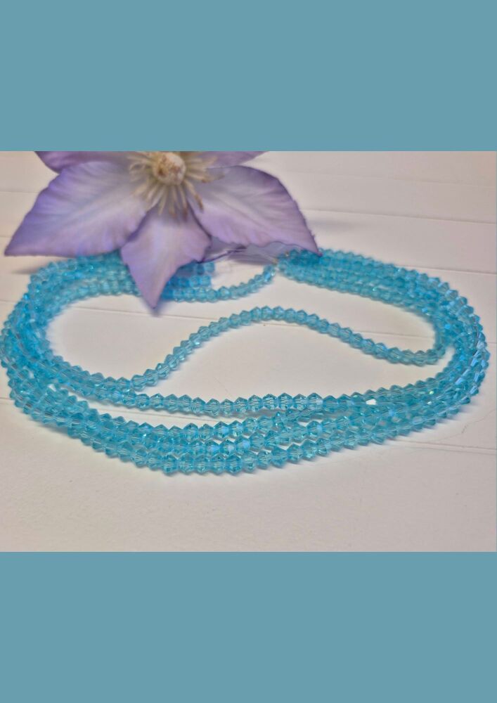 FLASH SALE 13 inch strand Ocean Spark 4mm bicones