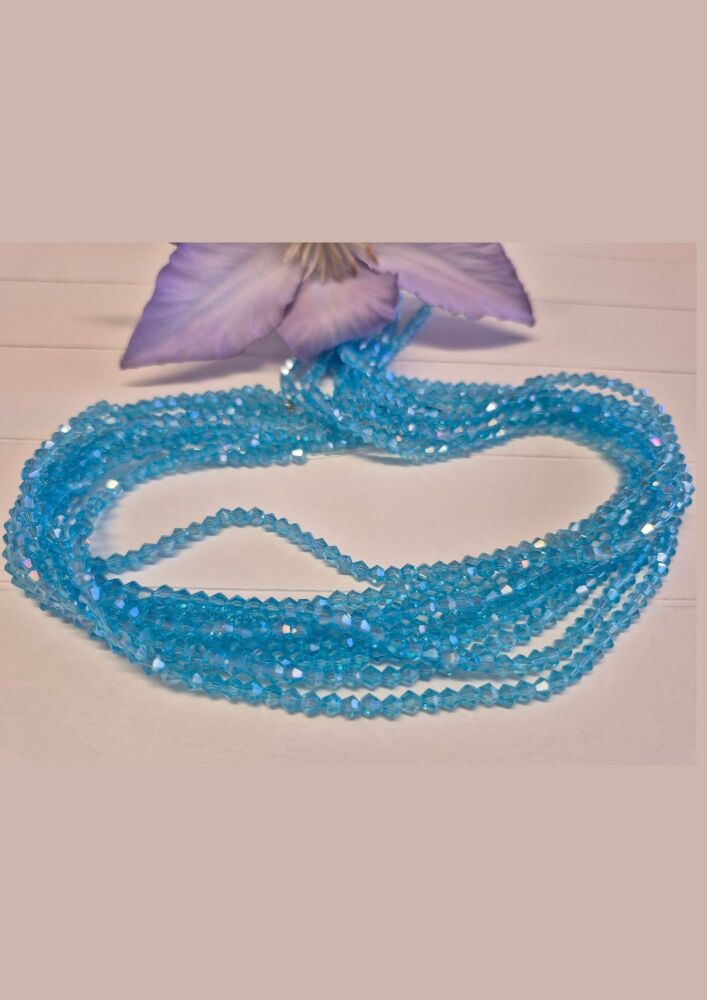 FLASH SALE 14.5 inch strand tropical surf 3mm bicones