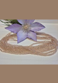 FLASH SALE 14 inch strand champagne 3mm bicones