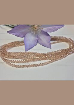 FLASH SALE 13 inch strand champagne 4mm bicones