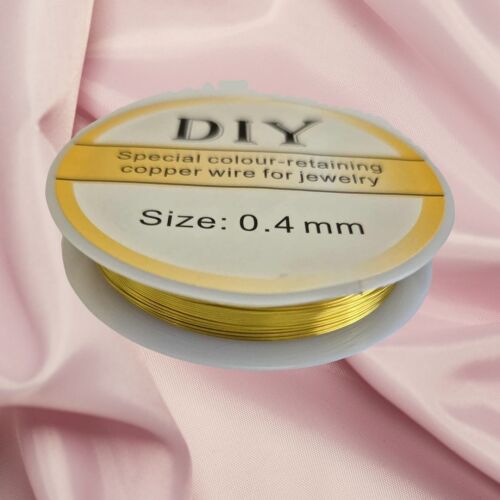 <!-- 001 -->.4mm gold plated copper wire reel 10 Metres