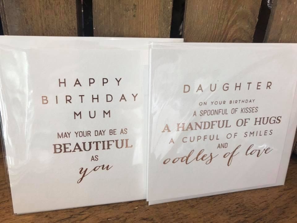 Mum and daughter cards