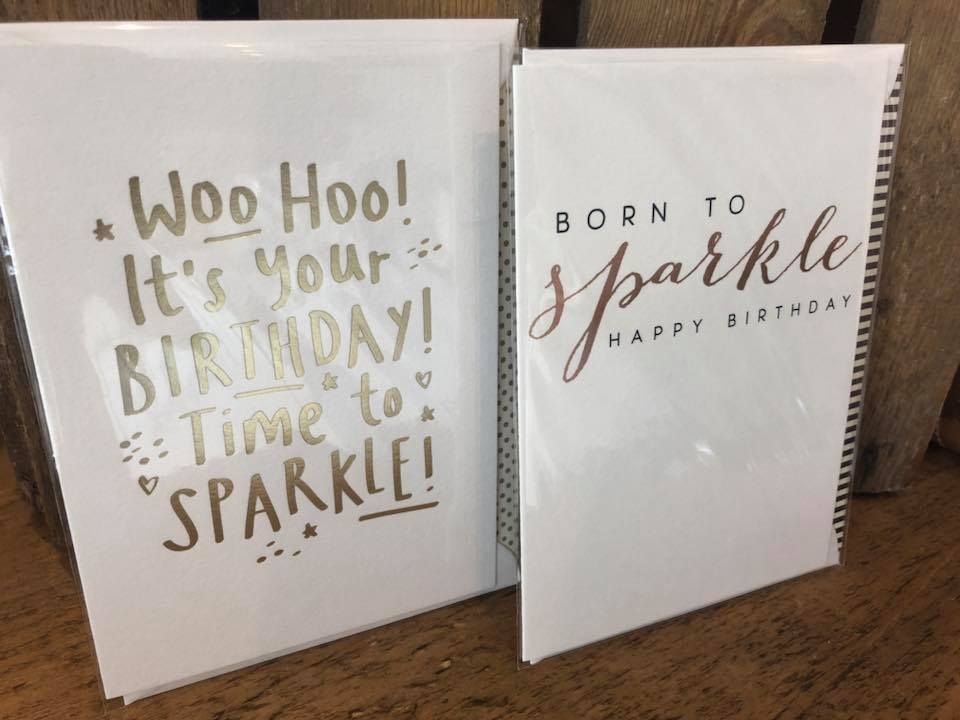 sparkle birthday cards