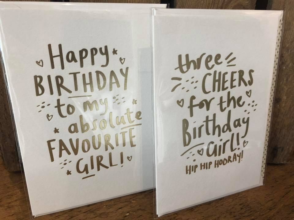 Birthday girl cards