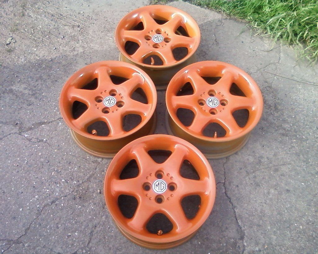 MGF MGTF Alloys x 4 (15 inch). Orange