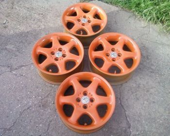 MGF MGTF Alloys x 4 (15 inch). Orange